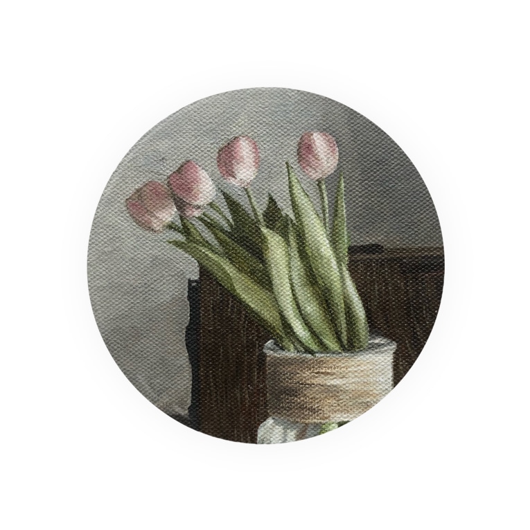 チューリップの絵 Tulips Painting Yuina Trundle Yuinatrundle の缶バッジ通販 Suzuri スズリ