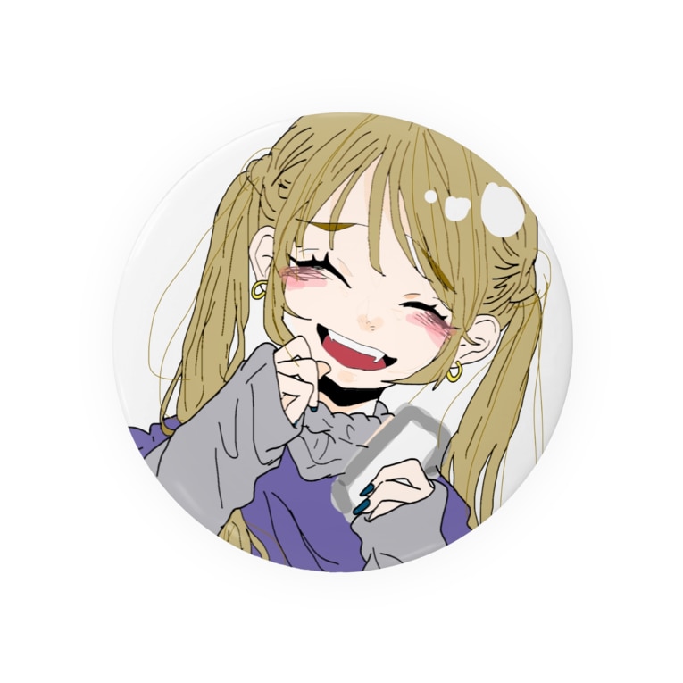 ゆめかわいい女の子 Badge By 青リンゴ Blue Apple Suzuri