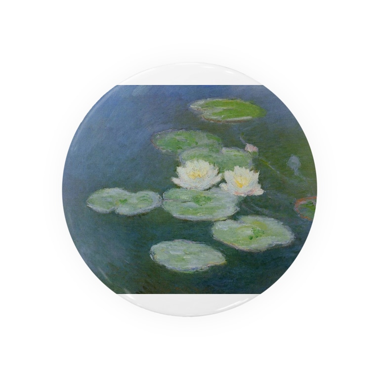 クロード モネ 睡蓮 19 Water Lilies Evening Effect Claude Monet Art Base Artbase の缶バッジ通販 Suzuri スズリ