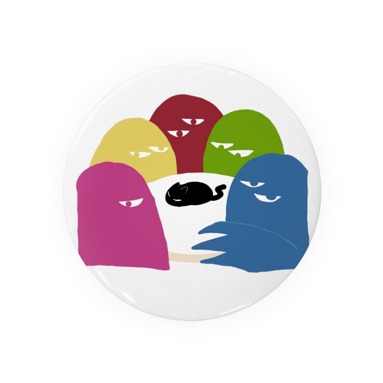 色おばけwithくろねこ んにょてやねそ くんショップ Bunounq の缶バッジ通販 Suzuri スズリ