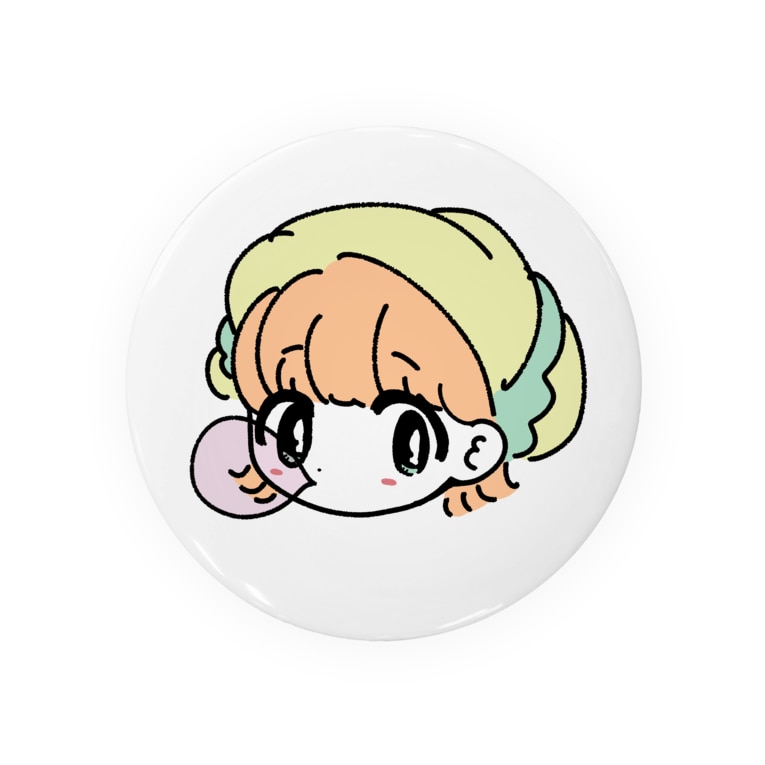 帽子風船ガム子 Badges By 微々子 Viviko Vimyouna K18 Suzuri