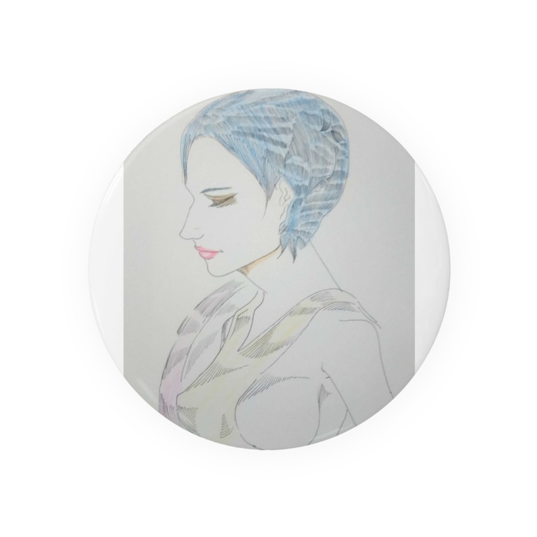 美人画series 青髪 美人画イラストグッズショップ Tks 2 Yuu の缶バッジ通販 Suzuri スズリ 美人画series 青髪 美人画イラストグッズショップ Tks 2 Yuu の缶バッジ通販 Suzuri スズリ