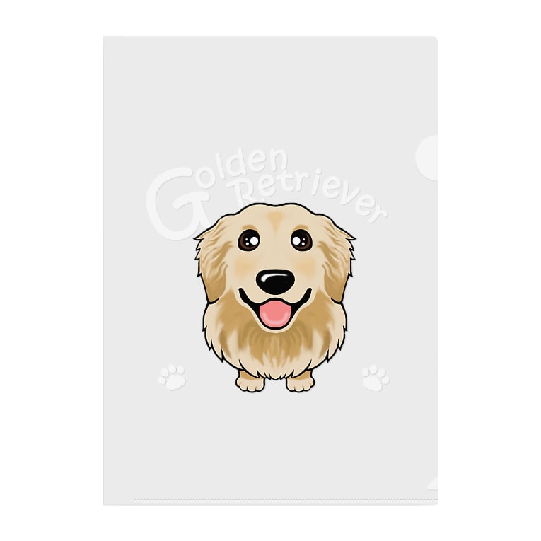 白印刷有 ゴールデンレトリバー スクエア Abcdogs Abcdogsのクリアファイル通販 Suzuri スズリ 白印刷有 ゴールデンレトリバー スクエア Abcdogs Abcdogsのクリアファイル通販 Suzuri スズリ
