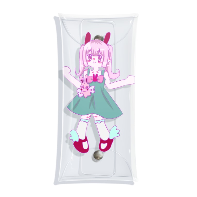 ツインテールうさぎの女の子と天使うさぎ 幽々子の奇妙なショップ Yuyureiko のクリアマルチケース通販 Suzuri スズリ ツインテールうさぎの女の子と天使うさぎ 幽々子の奇妙なショップ Yuyureiko のクリアマルチケース通販 Suzuri スズリ