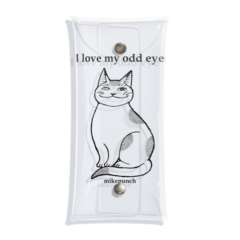 I Love My Odd Eyes オッドアイの猫 Mikepunchのクリアマルチケース通販 Suzuri スズリ I Love My Odd Eyes オッドアイの猫 Mikepunchのクリアマルチケース通販 Suzuri スズリ