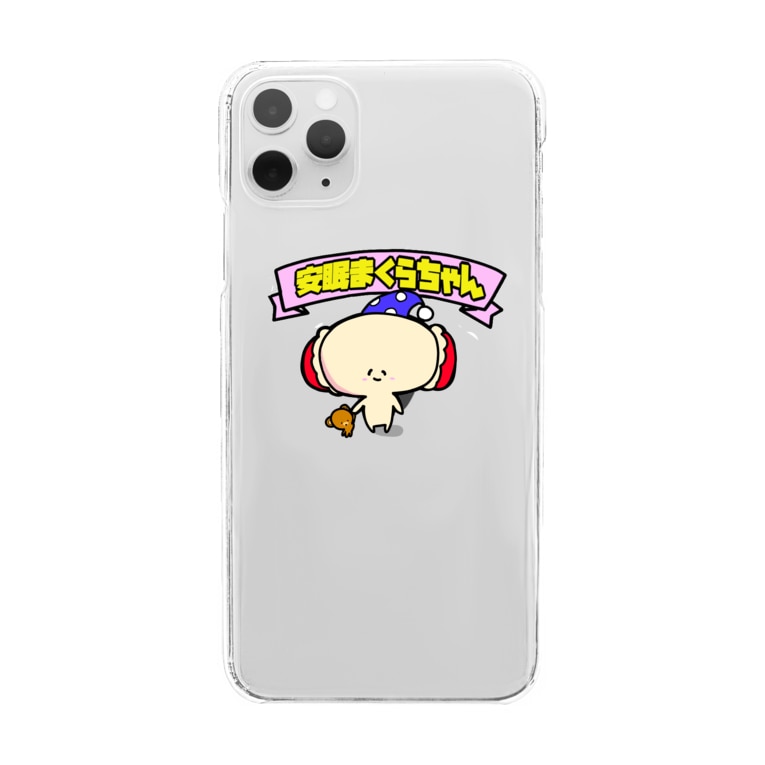 おやすみまくらちゃん まくらちゃん公式ネットショップ Makurachan Zzz のクリアスマホケース Iphoneケース 通販 Suzuri スズリ