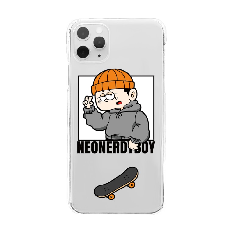 Skater Boy Clear Iphone Case Design By Neonerdyboy Neonerdyboy のクリアスマホ ケース Iphoneケース 通販 Suzuri スズリ