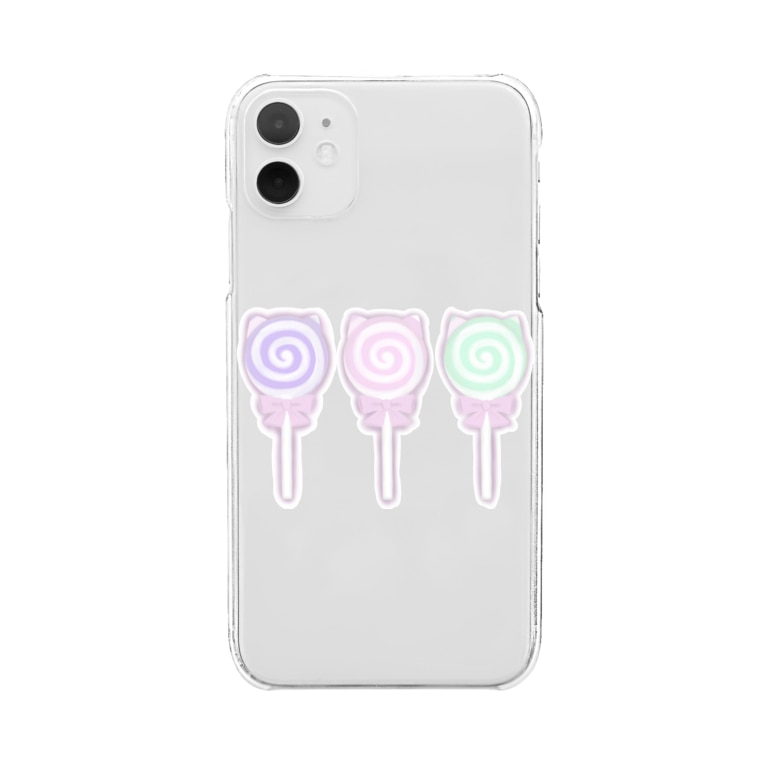 猫ロリポップキャンディ ねこなつ堂 Junna Create のクリアスマホケース Iphoneケース 通販 Suzuri スズリ 猫ロリポップキャンディ ねこなつ堂 Junna Create のクリアスマホケース Iphoneケース 通販 Suzuri スズリ
