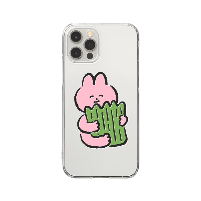 バランのクッションよ おかだひろみ の へんてこランドshop Okadahiromi のクリアスマホケース Iphoneケース 通販 Suzuri スズリ