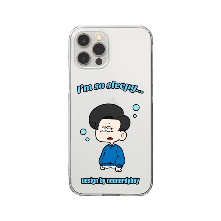 Sleepy Boy Iphonecase Design By Neonerdyboy Neonerdyboy のクリアスマホケース Iphoneケース 通販 Suzuri スズリ