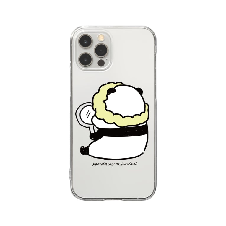 手鏡を見るパンダ パンダのみみみ Pandanomimimi のクリアスマホケース Iphoneケース 通販 Suzuri スズリ 手鏡を見るパンダ パンダのみみみ Pandanomimimi のクリアスマホケース Iphoneケース 通販 Suzuri スズリ