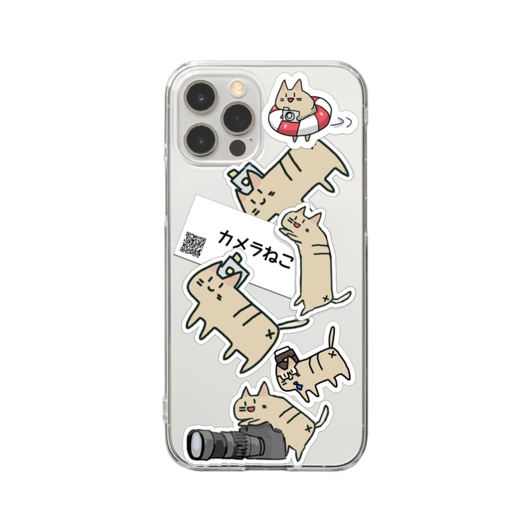 カメラ猫寄せ集め ハトshop Peachick のクリアスマホケース Iphoneケース 通販 Suzuri スズリ