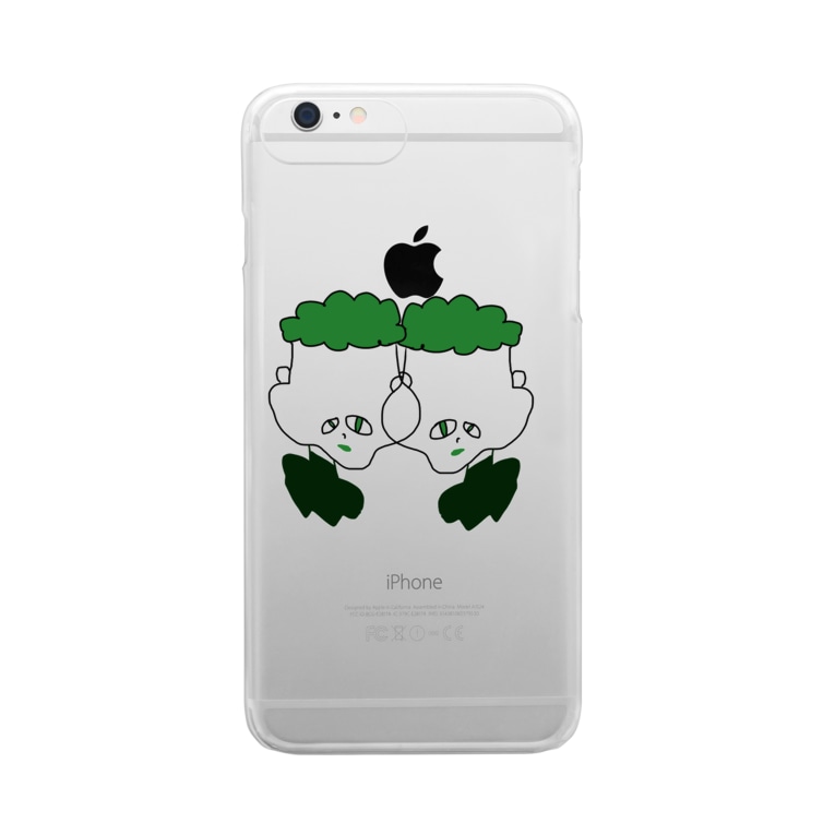 猫目ブロッコリーのアニキとチビ ピロみちファミリっ子委員会 Tcr のクリアスマホケース Iphoneケース 通販 Suzuri スズリ