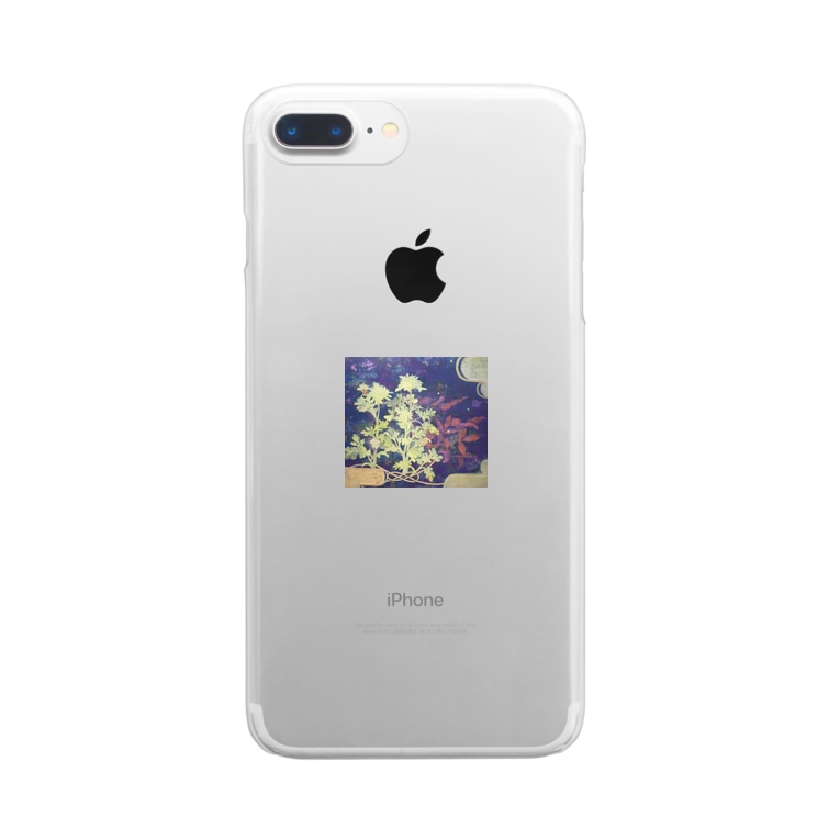 寒菊 花言葉けなげさ 真の強さ Clear Smartphone Cases Iphone By Art Healing Awazu Suzuri