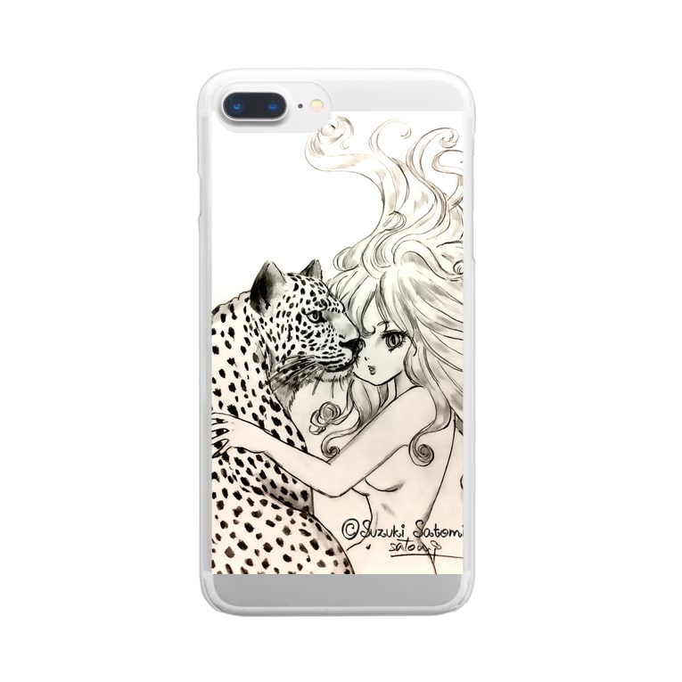 女豹 Suzuki Satomi イラストショップ Lingmucongmei5 のクリアスマホケース Iphoneケース 通販 Suzuri スズリ 女豹 Suzuki Satomi イラストショップ Lingmucongmei5 のクリアスマホケース Iphoneケース 通販 Suzuri スズリ