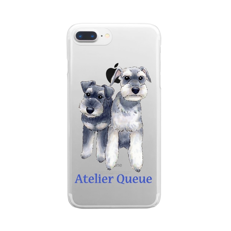 ミニチュアシュナウザー カップル Atelier Queueのクリアスマホケース Iphoneケース 通販 Suzuri スズリ ミニチュアシュナウザー カップル Atelier Queueのクリアスマホケース Iphoneケース 通販 Suzuri スズリ