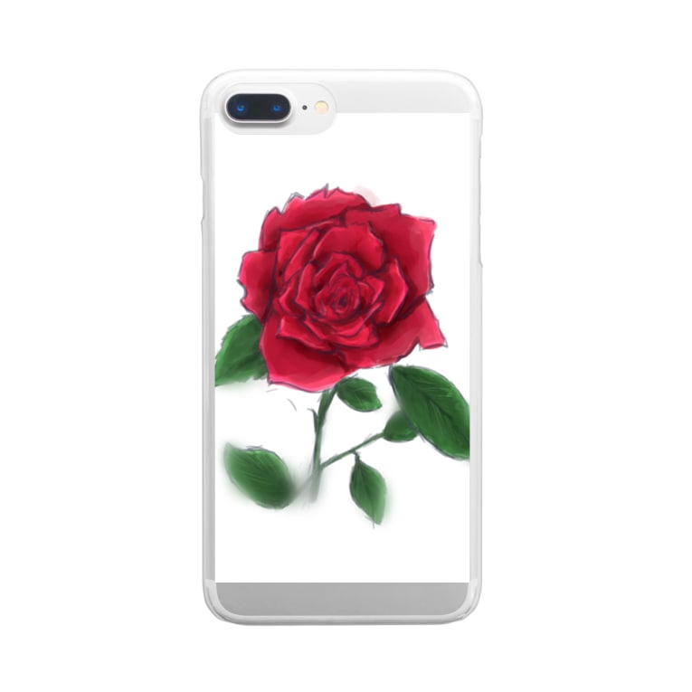 一輪の薔薇 冬ノ雑貨店 Yukifuyuno のクリアスマホケース Iphoneケース 通販 Suzuri スズリ 一輪の薔薇 冬ノ雑貨店 Yukifuyuno のクリアスマホケース Iphoneケース 通販 Suzuri スズリ