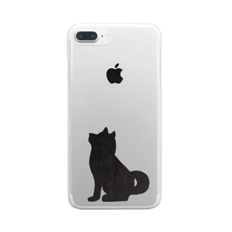 柴犬シルエット Clear Smartphone Cases Iphone By ちゃーも Chaaamo Sb Suzuri