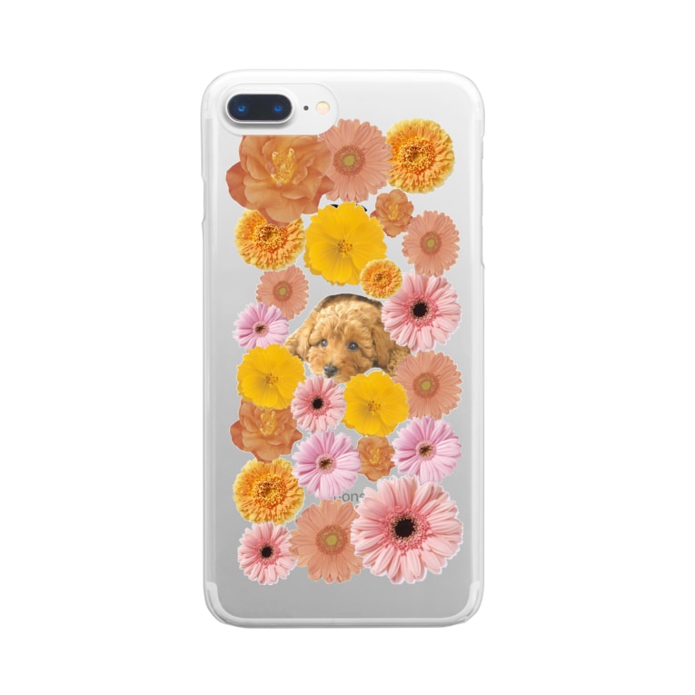 花とトイプードル Miyo 39 S Shop Mi Yo のクリアスマホケース Iphoneケース 通販 Suzuri スズリ 花とトイプードル Miyo 39 S Shop Mi Yo のクリアスマホケース Iphoneケース 通販 Suzuri スズリ