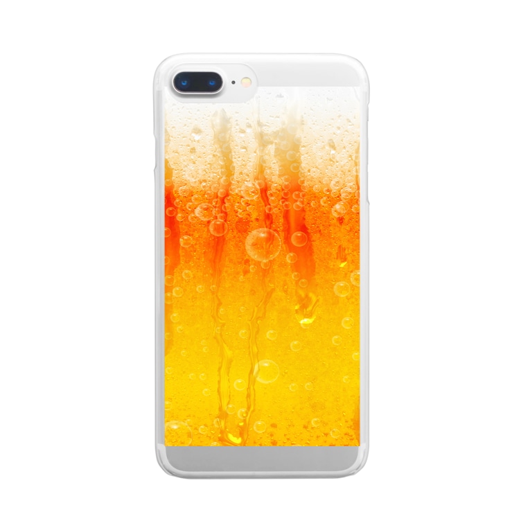 冷えたビール Cool Design Shop K Yu のクリアスマホケース Iphoneケース 通販 Suzuri スズリ