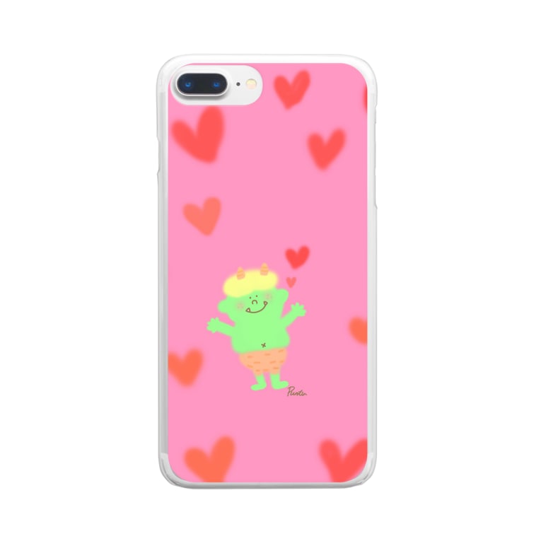 バレンタインでハートがいっぱいな鬼さん ぷんちん Lineスタンプや絵文字販売中 Puntin のクリアスマホケース Iphoneケース 通販 Suzuri スズリ バレンタインでハートがいっぱいな鬼さん ぷんちん Lineスタンプや絵文字販売中 Puntin のクリアスマホケース Iphoneケース 通販 Suzuri スズリ