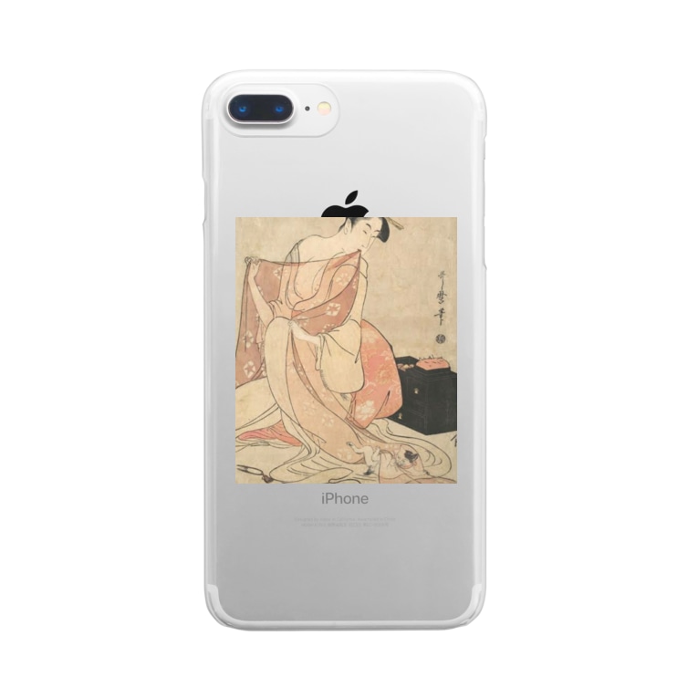 モロだしお姉さんwithネコ 浮世絵 ズシ店 Zzettoshi のクリアスマホケース Iphoneケース 通販 Suzuri スズリ モロだしお姉さんwithネコ 浮世絵 ズシ店 Zzettoshi のクリアスマホケース Iphoneケース 通販 Suzuri スズリ