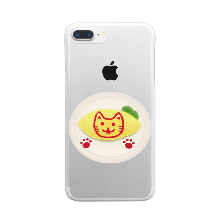 猫ケチャップオムライス Clear Smartphone Cases Iphone By ねこなつ堂 Junna Create Suzuri