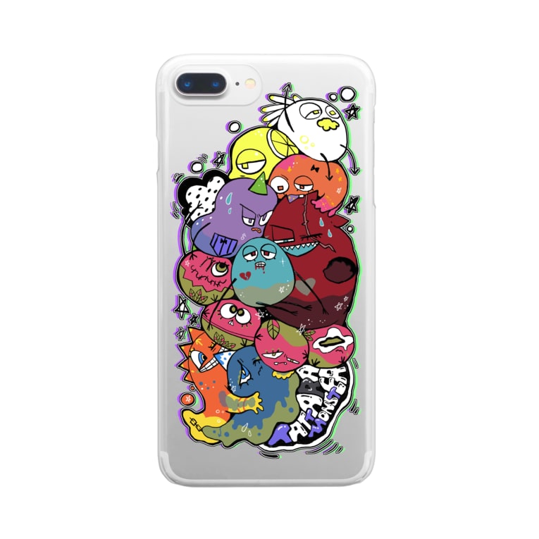 たったらモンスター Fujimaのクリアスマホケース Iphoneケース 通販 Suzuri スズリ たったらモンスター Fujimaのクリアスマホケース Iphoneケース 通販 Suzuri スズリ