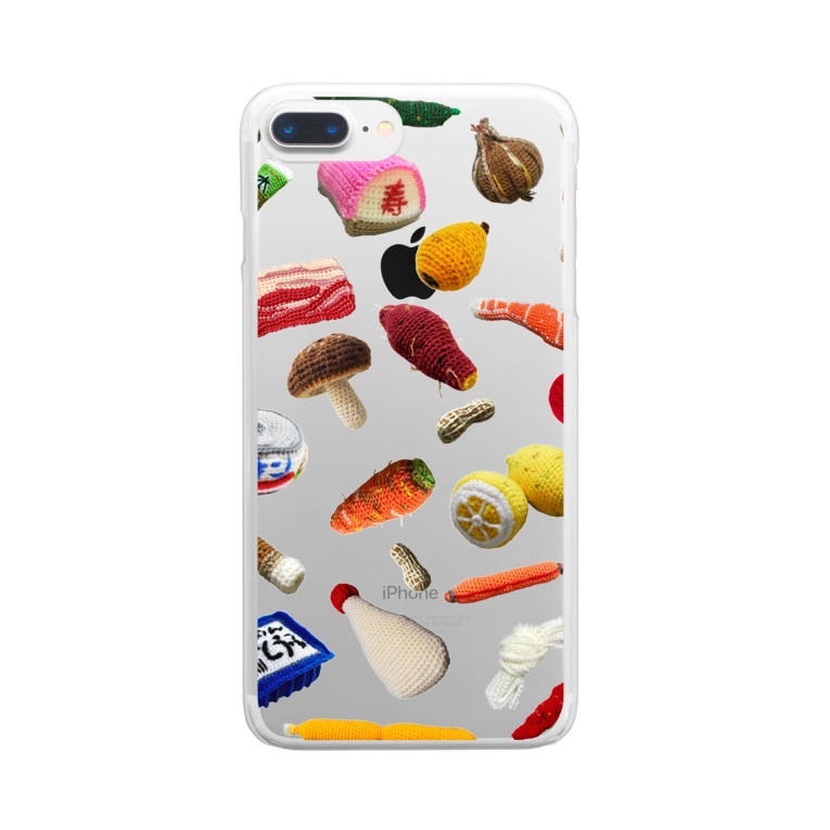 毛糸で編んだ食べ物 Shop Akaoni Skrimk0218 のクリアスマホケース Iphoneケース 通販 Suzuri スズリ 毛糸で編んだ食べ物 Shop Akaoni Skrimk0218 のクリアスマホケース Iphoneケース 通販 Suzuri スズリ