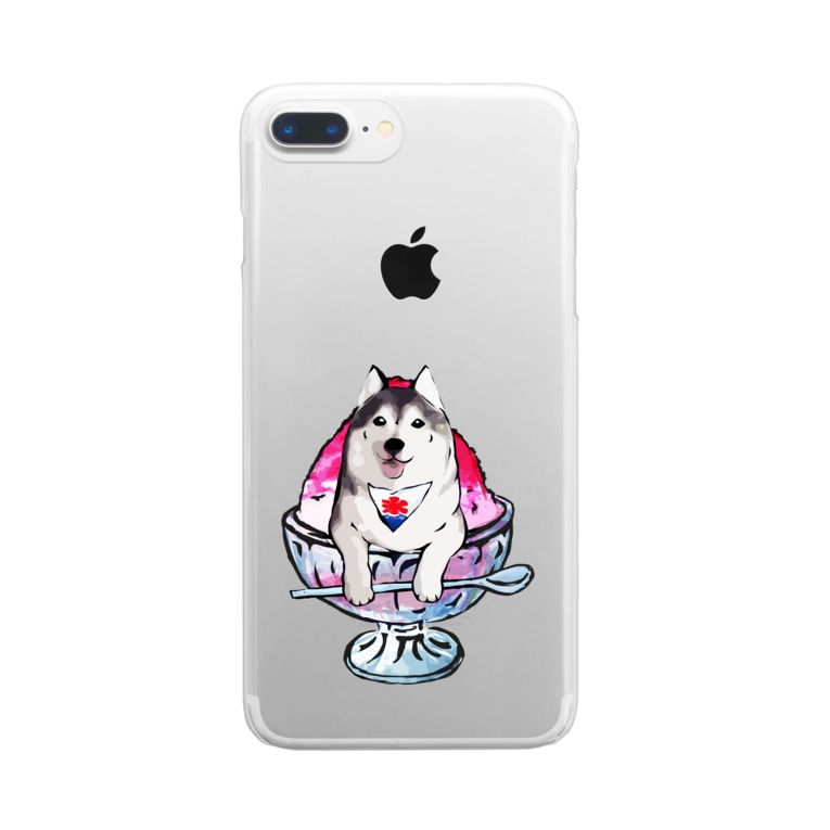 かき氷ワンちゃん 氷イチゴ ハスキー 犬グッズの店しえるぶるー Cielblue のクリアスマホケース Iphoneケース 通販 Suzuri スズリ かき氷ワンちゃん 氷イチゴ ハスキー 犬グッズの店しえるぶるー Cielblue のクリアスマホケース Iphoneケース 通販 Suzuri スズリ