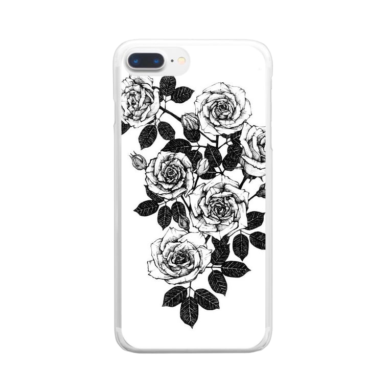 線画のバラ Clear Smartphone Cases Iphone By ペン画雑貨 一辺一辺 Boxippen Suzuri 線画のバラ Clear Smartphone Cases Iphone By ペン画雑貨 一辺一辺 Boxippen Suzuri