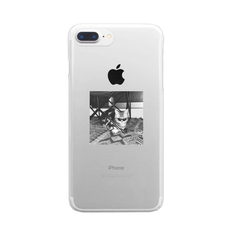 モノクロ銀次 サングラスver Shipponocoのクリアスマホケース Iphoneケース 通販 Suzuri スズリ モノクロ銀次 サングラスver Shipponocoのクリアスマホケース Iphoneケース 通販 Suzuri スズリ
