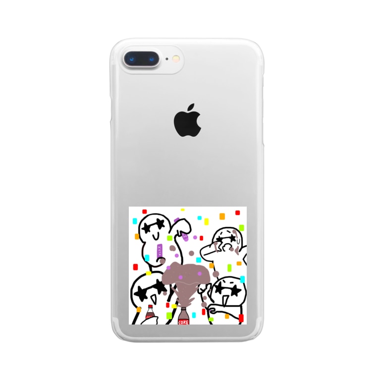 メントスコーラパーティ 雪だるまのひいらぎ乗せ Fiori Hiiragi のクリアスマホケース Iphoneケース 通販 Suzuri スズリ