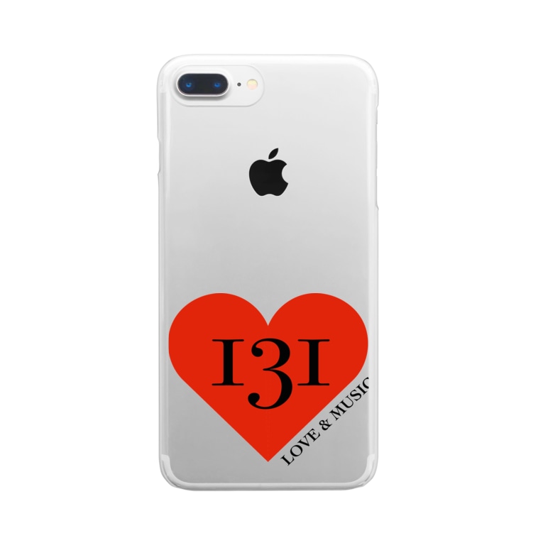 131ハート赤ロゴ Clear Smartphone Cases Iphone By 131 Hana 131 Suzuri 131ハート赤ロゴ Clear Smartphone Cases Iphone By 131 Hana 131 Suzuri