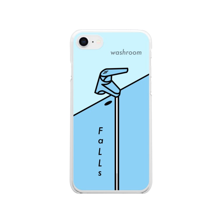 洗面所の滝 Iphone11以前モデル推奨 モーモーポルレノン Momopoulrennon のクリアスマホケース Iphoneケース 通販 Suzuri スズリ