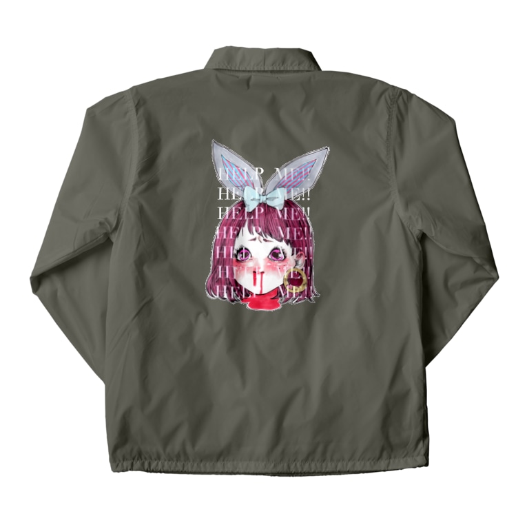 わたしはかわいいバニーちゃん Coach Jacket By ぴんくのあやさん Helpaaaaaa Suzuri