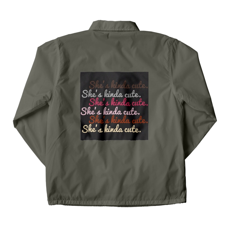 彼女はまあまあ可愛い Newデザイン Coach Jacket By A T M エーティーエム A T M Suzuri 彼女はまあまあ可愛い Newデザイン Coach Jacket By A T M エーティーエム A T M Suzuri
