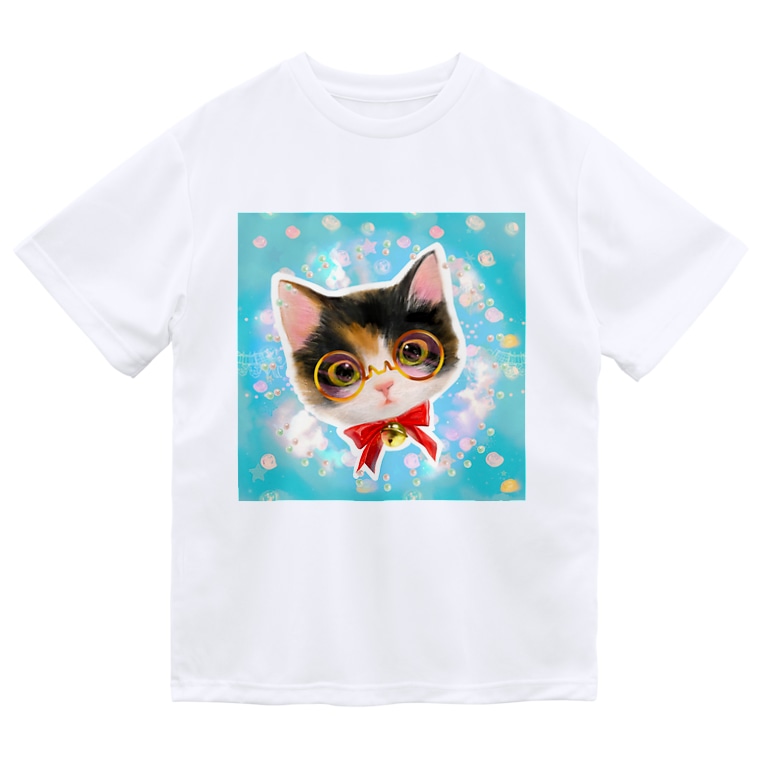 おしゃれなメガネをかけたミケ猫たちの夢かわいいイラスト Dry T Shirts By Norima 39 S Shop Norima Suzuri