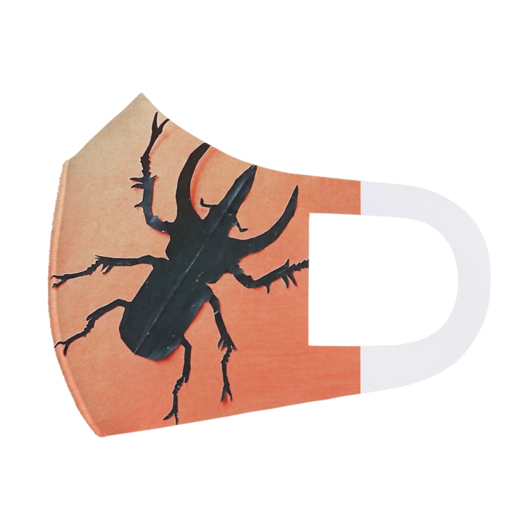 コーカサスオオカブト 切り絵 Caucasian Beetle Paper Cutout Face Mask By ホームタウンスター Hometown Star Yuriver Suzuri