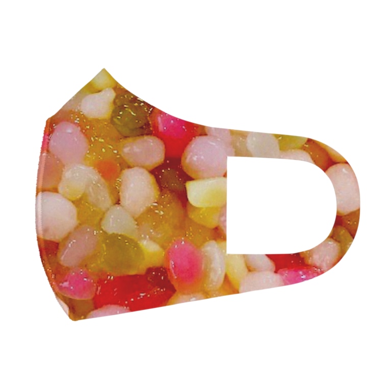 カラフルタピオカ 保護猫支援ショップ パール女将のお宿 Pearl Okami のフルグラフィックマスク通販 Suzuri スズリ