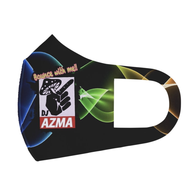 Dj Azmaアートロゴ Mask Azmaの商店 Dj Azma のフルグラフィックマスク通販 Suzuri スズリ