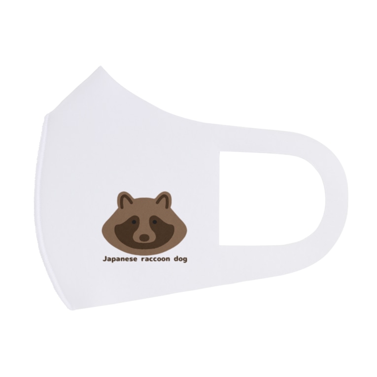 たぬきくん英語バージョン Full Graphic Mask By あざらしの7つどうぐ Azananadougu Suzuri