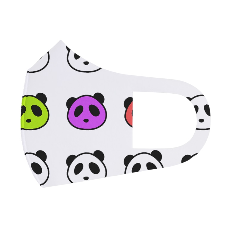 カラフルパンダ Full Graphic Mask By Panda Cafe Pandacafe Suzuri