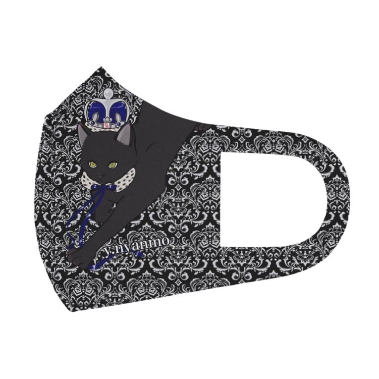 ダマスク柄 黒猫マスク Y Nyanmo 猫グッズ専門店 Ynyanmo のフルグラフィックマスク通販 Suzuri スズリ ダマスク柄 黒猫マスク Y Nyanmo 猫グッズ専門店 Ynyanmo のフルグラフィックマスク通販 Suzuri スズリ