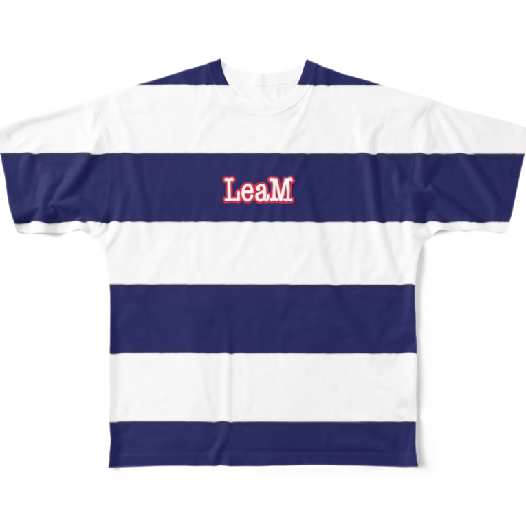 ボーダーがかわいいデザイン Leamのフルグラフィックtシャツ通販 Suzuri スズリ