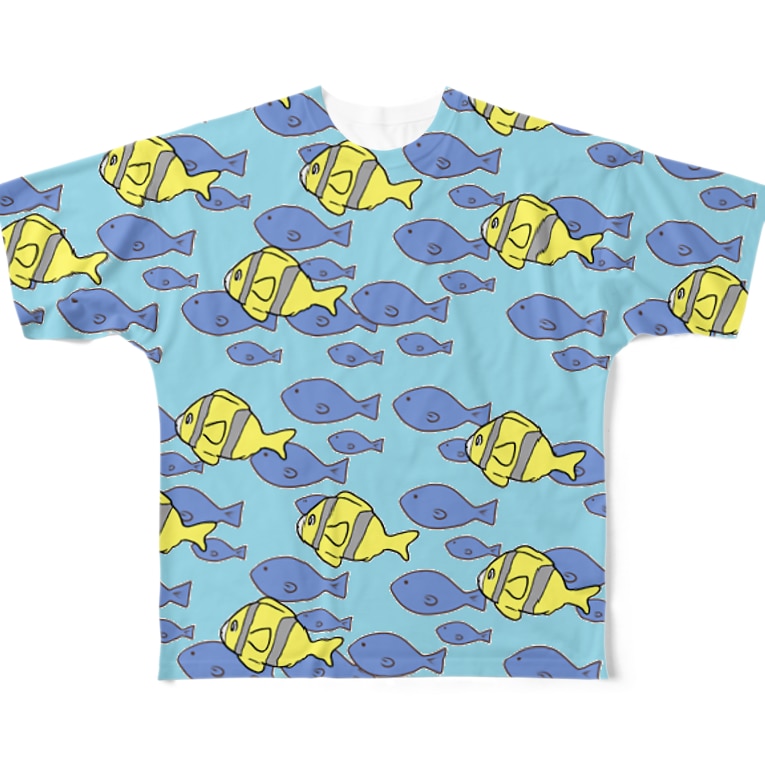 海中魚群 パチンカスshop Nozomiru1216 のフルグラフィックtシャツ通販 Suzuri スズリ 海中魚群 パチンカスshop Nozomiru1216 のフルグラフィックtシャツ通販 Suzuri スズリ