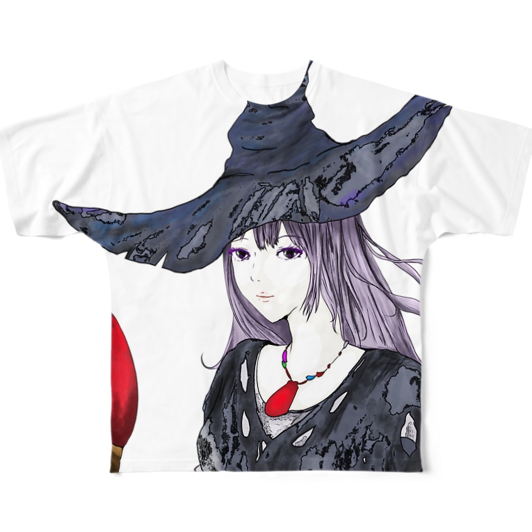 魔女のイラスト Full Graphic T Shirts By Chicodeza By Suzuri Chicodeza Suzuri