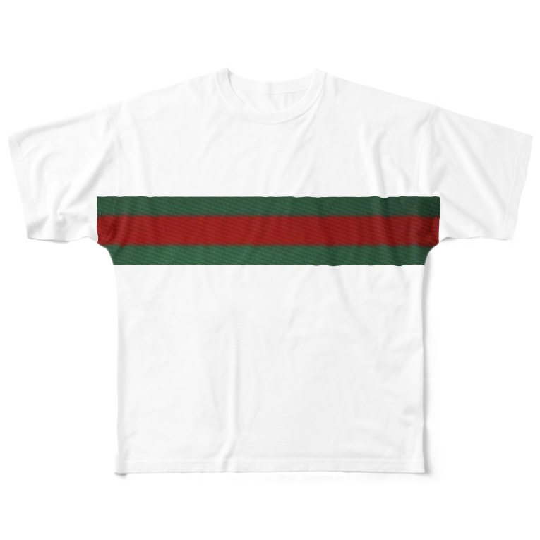 グッチ風 シェリーラインtシャツ Full Graphic T Shirts By Represent Suzuri