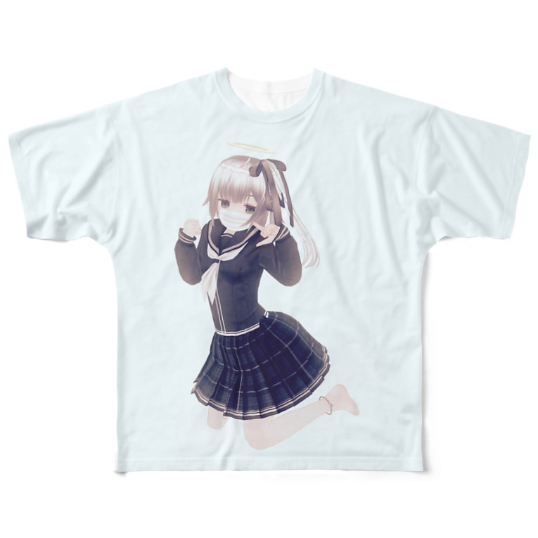 マスクをつけようね Tシャツ 文字なし まとい Vtuber Matoi Vitamin Takimo のフルグラフィックtシャツ通販 Suzuri スズリ