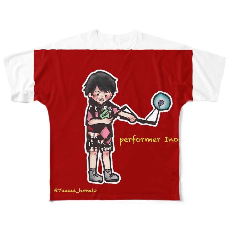 大道芸人ino イラストver 大道芸人ino いの Ino のフルグラフィックtシャツ通販 Suzuri スズリ 大道芸人ino イラストver 大道芸人ino いの Ino のフルグラフィックtシャツ通販 Suzuri スズリ